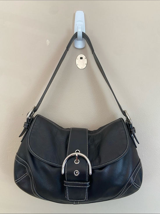 Coach Handbags - Coach Soho Large Buckle Flap Shoulder Bag Black Leather Style 6248